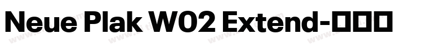 Neue Plak W02 Extend字体转换